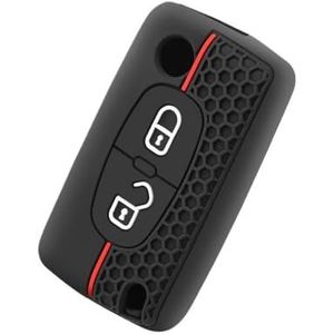 Hoes Autosleutel Protector Fob - Siliconen Autosleutel Case Cover - Voor Citroen C2 C3 C4 C5 C6 Xsara Berlingo - 2 Button
