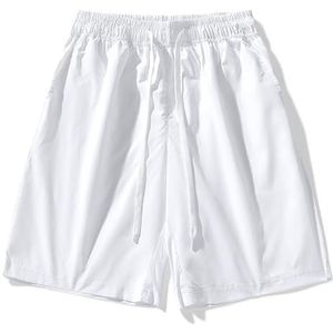 yk8fass Sneldrogende casual sportshort uf-0742 (M, wit)