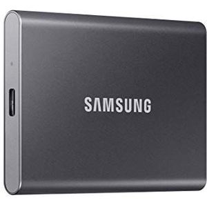 SAMSUNG T7 draagbare SSD 2TB - tot 1050MB/s - USB 3.2 externe Solid State Drive, grijs (MU-PC2T0T/AM)