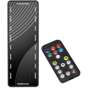 12V 4Pin PWM 5V 3Pin ARGB Splitter Controller Hub Ventilator Power Extension Adapter