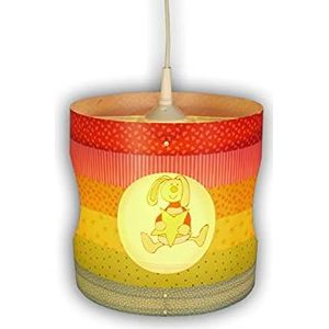 Zelfdraaiende LED kinderkamer hanglamp - Rainbow-Rabbit - mooie lichteffecten door zonne-energie lampenkap