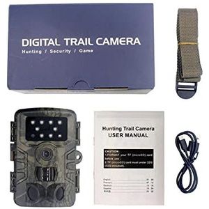 Wilde dierencamera PR700 Jachtcamera Wildlife Camera Night Vision Motion Activated Trail Camera Trigger Scouting for Tuin Home Outdoor Scene Verkenning, beveiliging van het huis(Light brown)