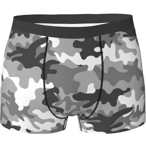 DEXNEL Heren ondergoed boxerslips zacht ademend ondergoed 1pack, digitale camouflage, Zwart, XXL
