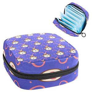 Periode Pouch, draagbare tampon opbergtas voor maandverband, 2 (33), Meerkleurig, 4.7x6.6x6.6 in/12x17x17 cm