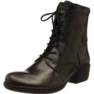 Fly London Milu044fly Combat Boot voor dames, Zwart, 37 EU