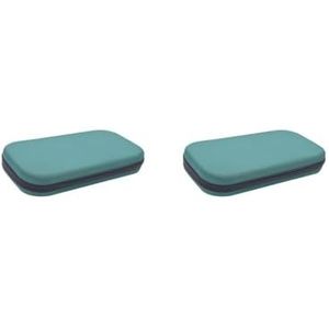 Paowsietiviity Draagbare schokbestendige stethoscoop opbergtas ingebouwde mesh tas organisator rits opbergtas, zwart, 2 Set (Groen), as description, als beschrijving