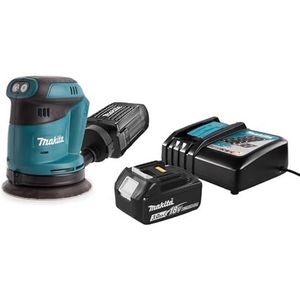 Makita DBO 180 18V Li-ion accu excentrische schuurmachine met accu 3,0 Ah + oplader