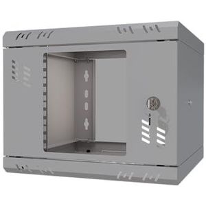 Stalflex 4U Serverkast voor wandmontage - Netwerkrackbehuizing met afsluitbare deur - Netwerkkast 300 mm diepte voor 10"" IT-apparatuur en A/V-apparaten - Serverrackbehuizing