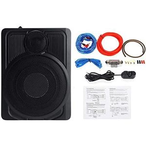 10 inch 800W Powered Car Luidspreker Subwoofer-versterker Hifi AMP SLIM ONDERZETER Super Bass Auto Subwoofer Audio-processor