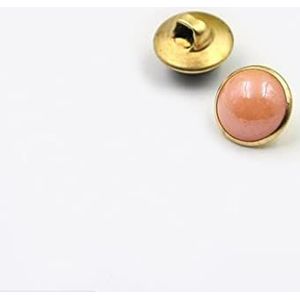 Button， Knopen Naaien Crafts， 20 Stuks 10 Mm Koperen Schacht Neuzen Naaien Knoppen for Kleding Vrouwen Shirt Knoppen Ronde Oogbol Decoratieve Gespen(Coral Red)