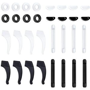 Brillen antislip met glazen oorhaken brillen oorkussens zelfklevende neuspads anti-slip ring voor brillen leesbrillen 16 paar