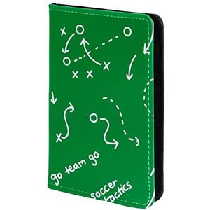 Playbook Groene Paspoorthouder, Paspoorthoes, Paspoortportemonnee, Travel Essentials, Meerkleurig, 11.5x16.5cm/4.5x6.5 in