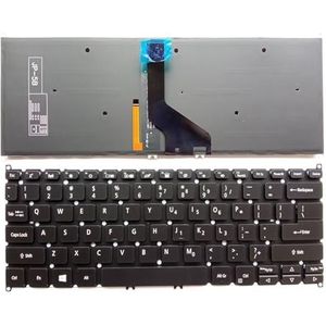 Laptoptoetsenbord voor Acer voor Swift SF314-57/58/59/G, SF514-51/52/54 SF515-51-serie(Del Black Backlit)