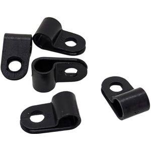 Lumonic kabelklem set 100x P-Clip I Uitermate geschikt voor kabels met 6mm diameter 1/4"" I Ook als: Kabelklem, kabelbevestiging en chassisklemmen brui