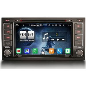 8-core Android 12 4 GB RAM + 64 GB ROM autoradio voor VW Touareg T5 Multivan Navi draadloos Carplay DSP Bluetooth A2DP WiFi DVR DVD DAB+ GPS Canbus achteruitrijcamera