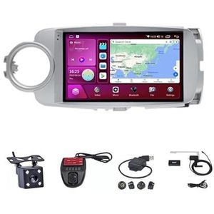 Android Autoradio Video Multimedia Speler, 9 Inch Touch Screen Radio Plug And Play Autotoebehoren met Bluetooth En Navigatie En Achteruitrijcamera Voor Toyota Yaris 2012-2017 (Size : M500S 4G+WIFI