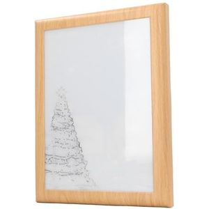 Verlicht schilderij, hout, instelbare helderheid, led, 3 kleuren, USB-oplaadbaar, kerstverlichting, wandkunst, decoratie, frame voor hoofdeinde, woonkamer, kantoor (kerstman)