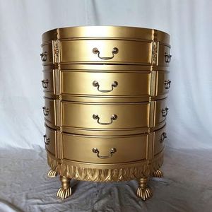 Kunibert Antieke Louis Seize commode dressoir meubelstuk kleur: goud breedte 67cm