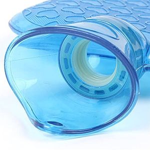 OIFAODAO, Warmwaterkruik Rubber Hoge dichtheid Winter Handwarmer Draagbare dikke warmwaterflessen Zakvoeten Warmwaterzak,Warmwaterkruik(Blue)