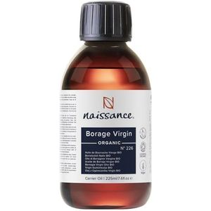 Naissance Bernagieolie BIO (Nr. 226) 225ml - Natuurlijk, Gecertificeerd Biologisch - Rijk Aan Gla (Gamma-Linoleenzuur) voor Gezicht - Huid-, Haar- en Lichaamsverzorging