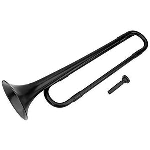 chengong B-flat Jeugd Bugle, Kinderen Bugle met Mondstuk 17,3 x 4,3 inch luidspreker B Bugle, muziekinstrument voor kinderen beginners (zwart)