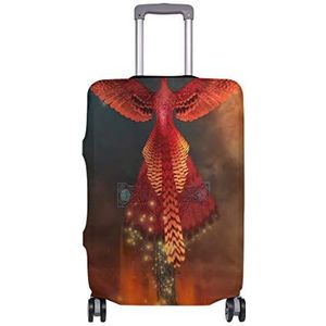 MONTOJ Flaming Phoenix Bird On Cross koffer Hoes Bagage Cover ALLEEN Cover