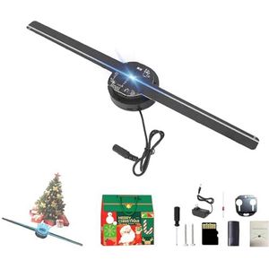 My Holo Screen Hologram Fan, 3D LED Projector (Kerstboom), 16,5"" HD, Wi-Fi & APP, voor winkel, bar, Kerstmis(1pcs)