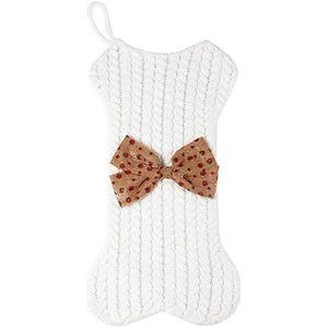 GMBYLBY Kerstkous In Botvorm Gebreide Botvorm Kerst Kous met Strik Festival Open haarden