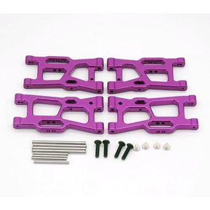 For Wltoys 124008 124010 144001 144002 144010 144016 144018 124016 124017 124018 124019 RC afstandsbediening auto swingarm onderdelen(PURPLE)