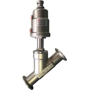 DN50 Pneumatische snel-installeert Klep 16bar 304 Roestvrij SteelAngle Seat Valve PTFE Verzegelen (Closed_Single)