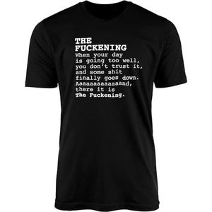 The Fckening T-Shirt Top Day Going Too Well Rubbish Sht Rude Crude Swear Explicit Funny Joke Grumpy Bad Tempered Irritable Tired Lazy Gifts Presents overhemden(Small)