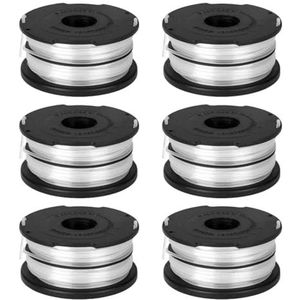 Odashen 6 Pack DF-065 Vervangende Spoel Lijn voor BLACK+DECKER GH710 GH700 GH750 Elektrische Trimmer, 33ft 0.075 ""String Trimmer Dual Line Spoel voor 90517175, 90567225N Spoelen 900745470