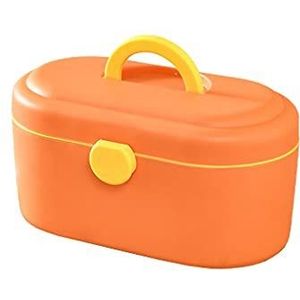 VDLLQYN, EHBO-doos Kleine medische doos EHBO-doos Containerdoos Draagbare plastic opbergdoos Familie EHBO-doos Medicijndoos 11,02 inch EHBO-doos,Eerste hulp doos(Orange)