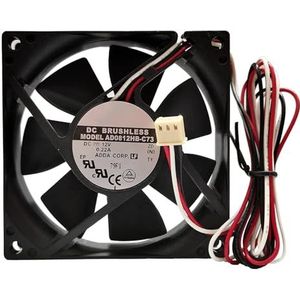 LMNCBVYA AD0812HB-C73 80mm DC 12V 0.22A 3-Wire Server Cooling Fan for Optimal Performance