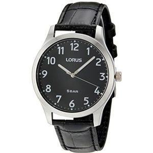 Lorus Heren past niet toe Man Classic MST. Preto 40 mm Quartz Horloge, Zwart/Wit, strip