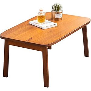 Prachtige klaptafel, Japanse zittende lage tafel/salontafel, houten bed, eettafel/bureau, computerbureau, eenvoudige balkon-afternoon tea-tafel (kleur: A, maat: 80 cm)
