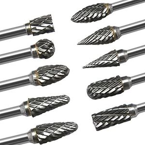 1 Stuk Rotary Cutter Bestand Wolfraamcarbide Burr 3 x 6 mm Schacht Rotary Frees Snijden Slijper Bit Metaalbewerking CNC Frezen Gereedschap (Kleur: U)