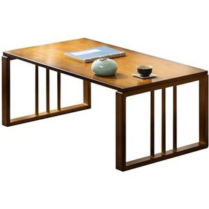 HRTLSS Japanse klaptafel, boerderij theetafel lage tafel, tatami salontafel, multifunctionele Japanse stijl vloertafel, eindtafel voor kleine ruimte