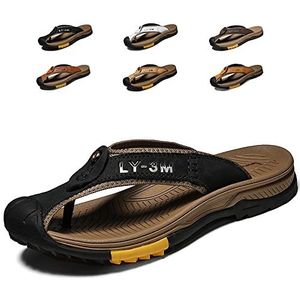 Flip Flops Wandelsandalen met Gesloten Neus Voor Heren Zomerse Teenslippers voor Buiten Wandelen Suède Strandslippers 38-46EU Surf Varen Camping Waterschoenen,005-45EU