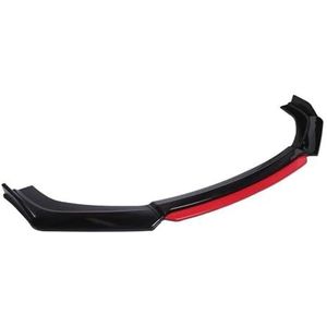 Voor Audi A4 A5 A6 A8 Auto Voorbumper Lip Splitter Universele Spoiler Diffuser Lip Kit Auto Bumper Fin Splitter Diffuser(Glanzend zwart)