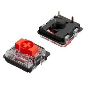 Gateron ks-27 Low Profile Switches voor Mechanische Gaming-Toetsenborden | Plate Mounted (Gateron Red, 65 Stuks)