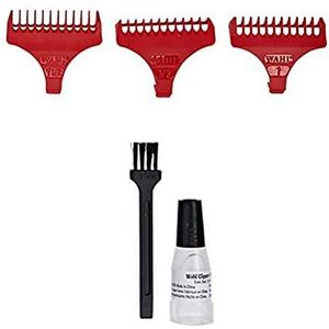 Wahl Opsteekkamset voor Detailer Wide Zwart, Rood