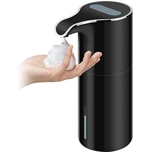 Bassulouda Foam Zeepdispenser Automatisch - Touchless Zeepdispenser USB Oplaadbare Elektrische Zeepdispenser 450ML Zwart