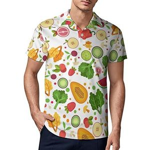 Veganistisch golfpoloshirt voor heren, zomer T-shirt met korte mouwen, casual sneldrogende T-shirts XL