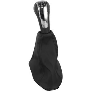 versnellingshendel handvat Geschikt voor Chevrolet Fit For Spark 2011-2016 5-versnellingsbak met beenbeschermingshoes Autoversnellingspookknop(Bright silver)