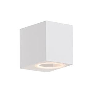 QAZQA - Moderne buiten wandlamp wit kunststof - Baleno | Buitenverlichting - Kunststof Kubus - GU10 Geschikt voor LED - Max. 1 x 5 Watt