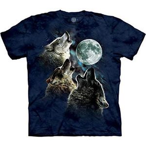 The Mountain Mannen Drie Wolf Moon Paars T-shirt, Blauw, S