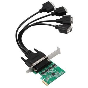 Geavanceerde PCIE 1x naar RS232 seriële poort adapterkaart voor snelle gegevensoverdracht