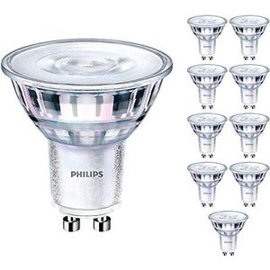 10 Pack - Philips CorePro LED spot 4 W (35 W) Dimbare GU10 Lamp 3000 k Naturel Wit 260 Lumen 15000 Uur 36° Beam - 929001363902 - Gratis auto Luchtverfrisser Promo