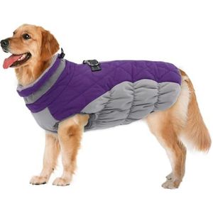 Puppia Mountaineer II - Winterjas Met Geïntegreerd Harnas Voor Kleine Honden Kleur Camouflage Maat Large